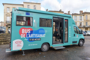 Le bus de l'artisanat à Bazas en 2025 CDC du Bazadais