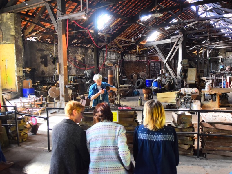 Visite de la fonderie pour les Journées du Patrimoine CDC du Bazadais