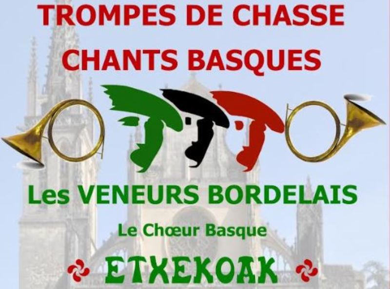 Concert trompes de chasse et chants basque CDC du Bazadais