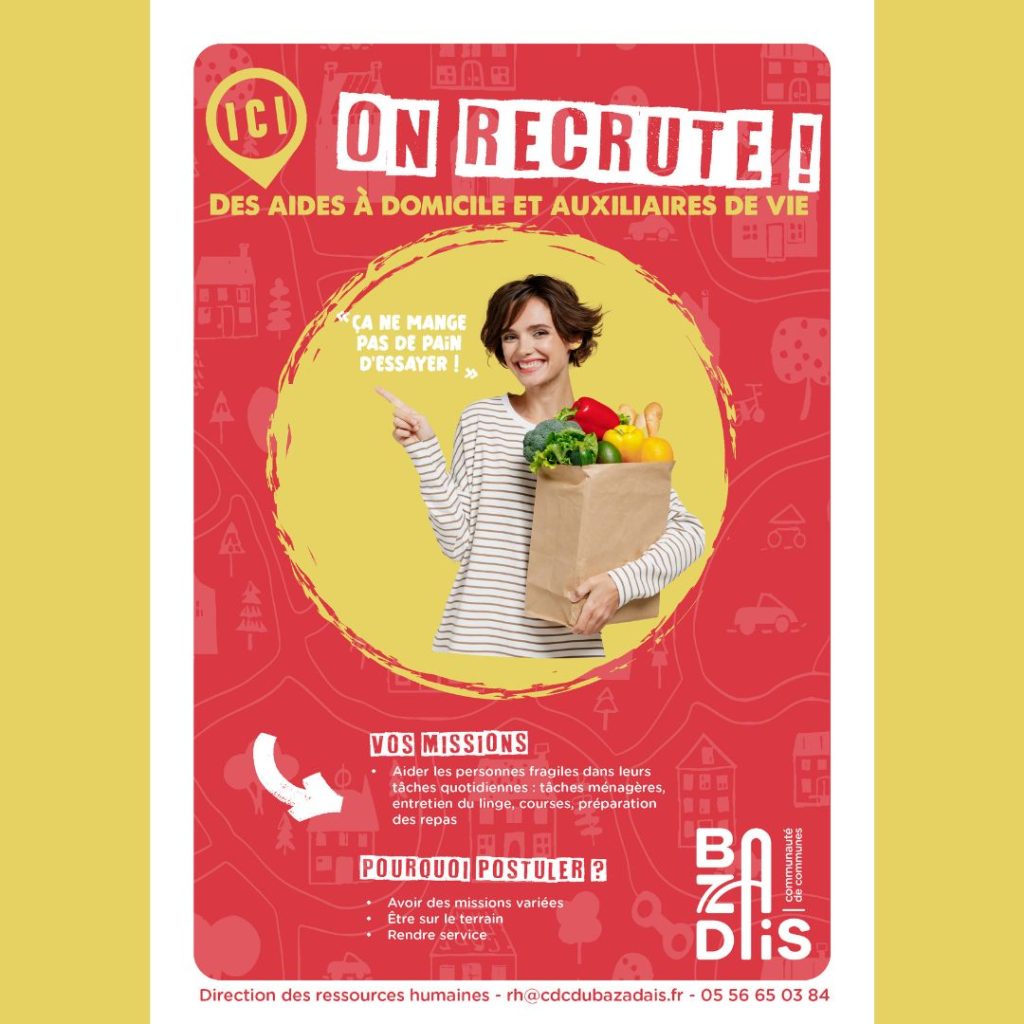 Nos offres d'emploi CDC du Bazadais
