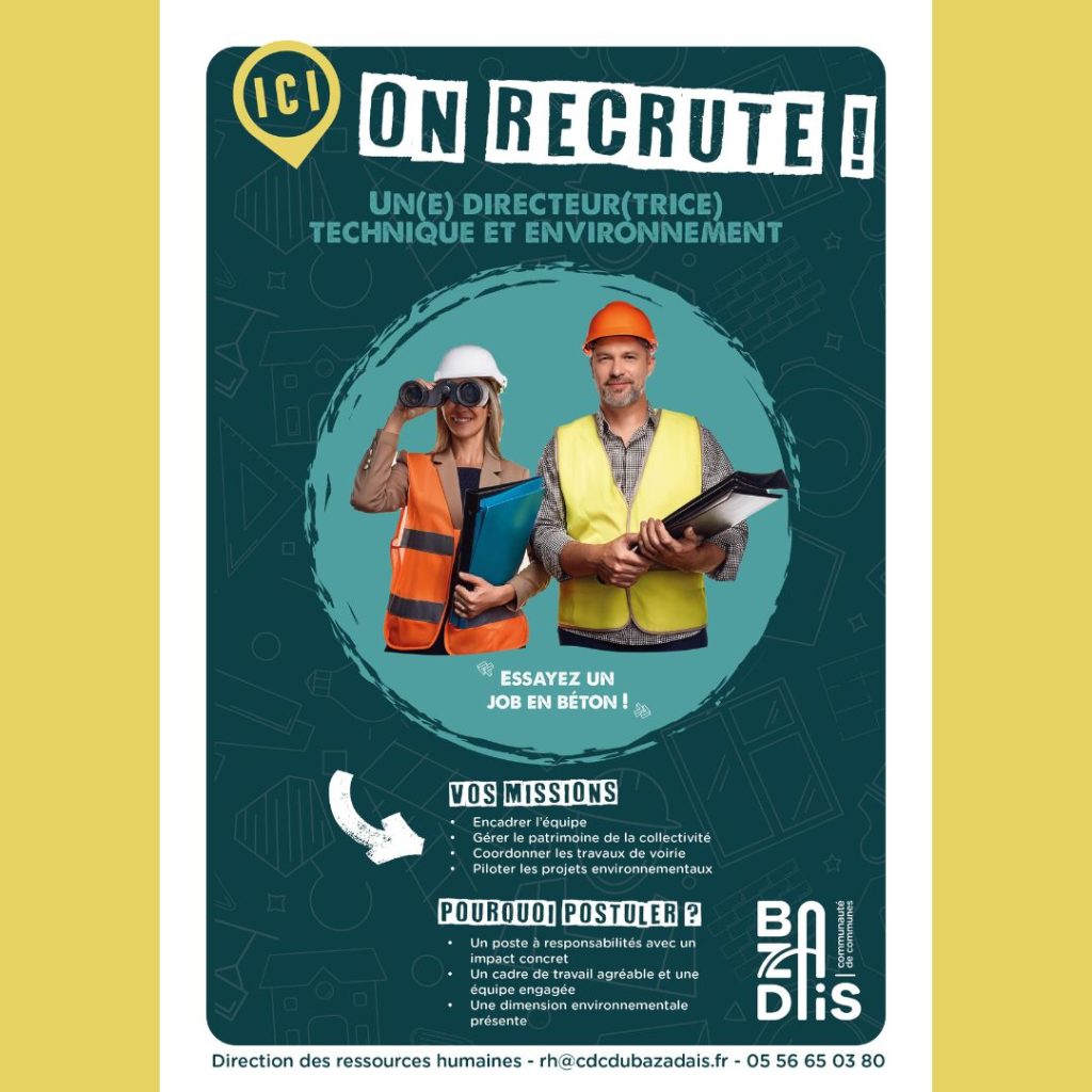 Nos offres d'emploi CDC du Bazadais