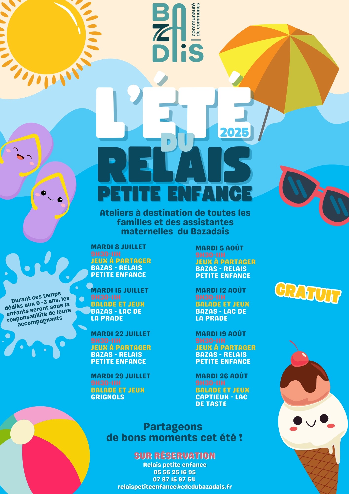 Des activités estivales au Relais CDC du Bazadais