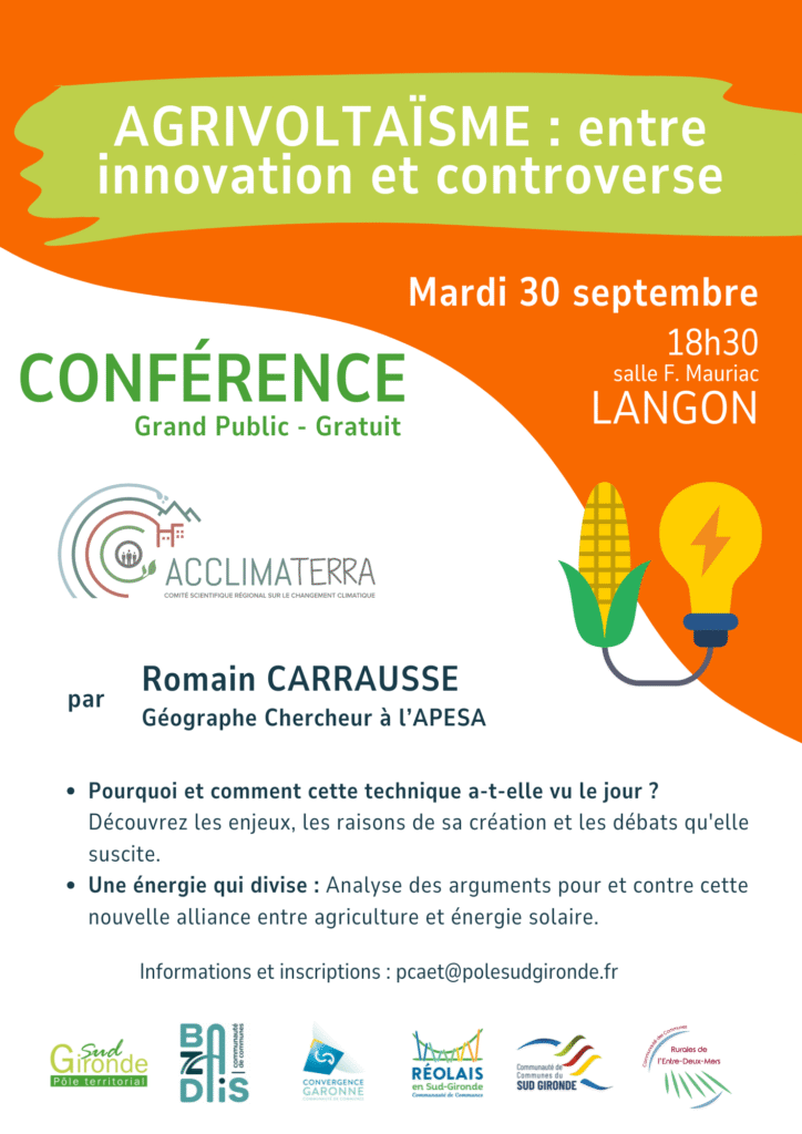 Tout savoir sur l’agrivoltaïsme CDC du Bazadais