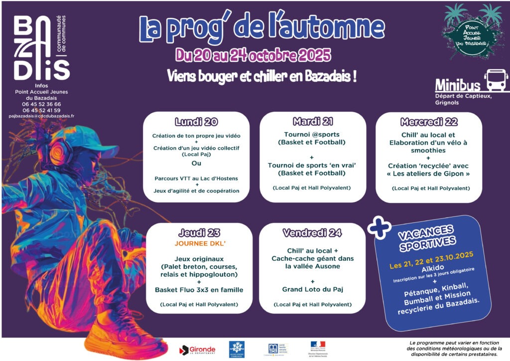 Chez les jeunes (de 11 à 17 ans) CDC du Bazadais Chez les jeunes (de 11 à 17 ans) CDC du Bazadais