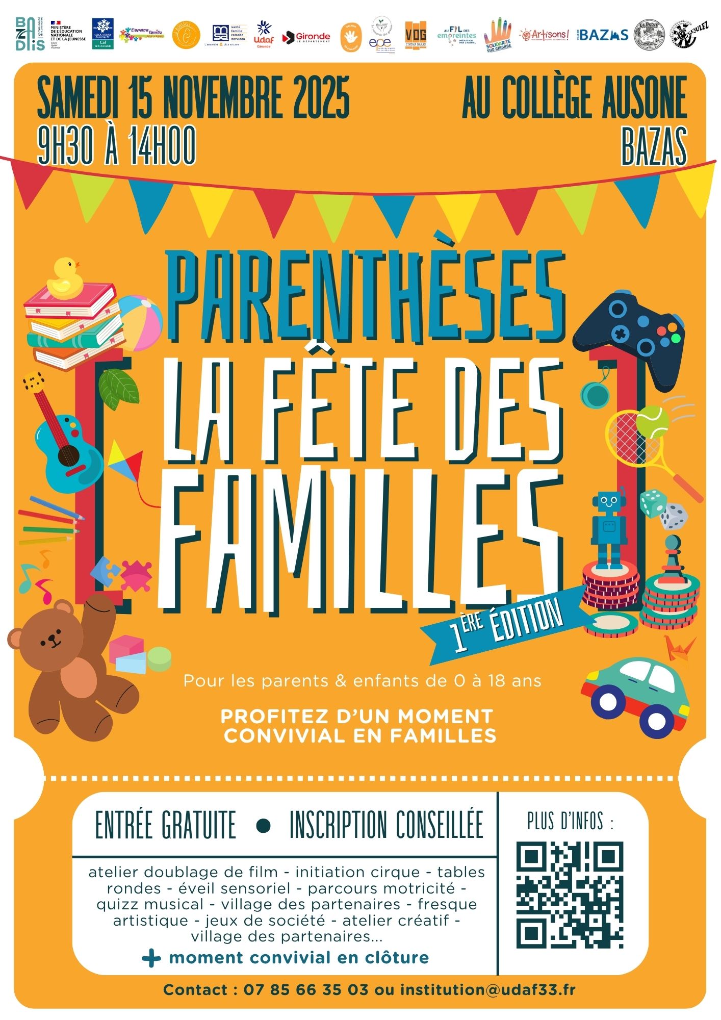Fête des familles : 1ère édition CDC du Bazadais