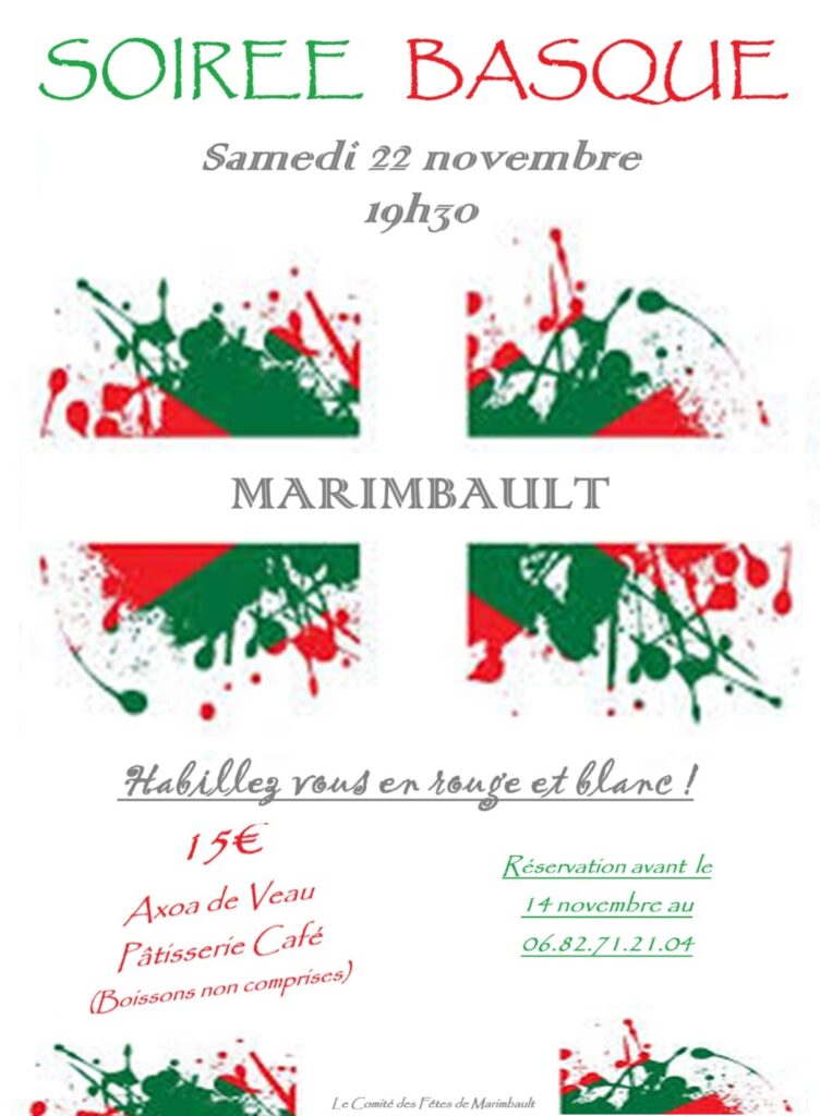 Soirée basque CDC du Bazadais