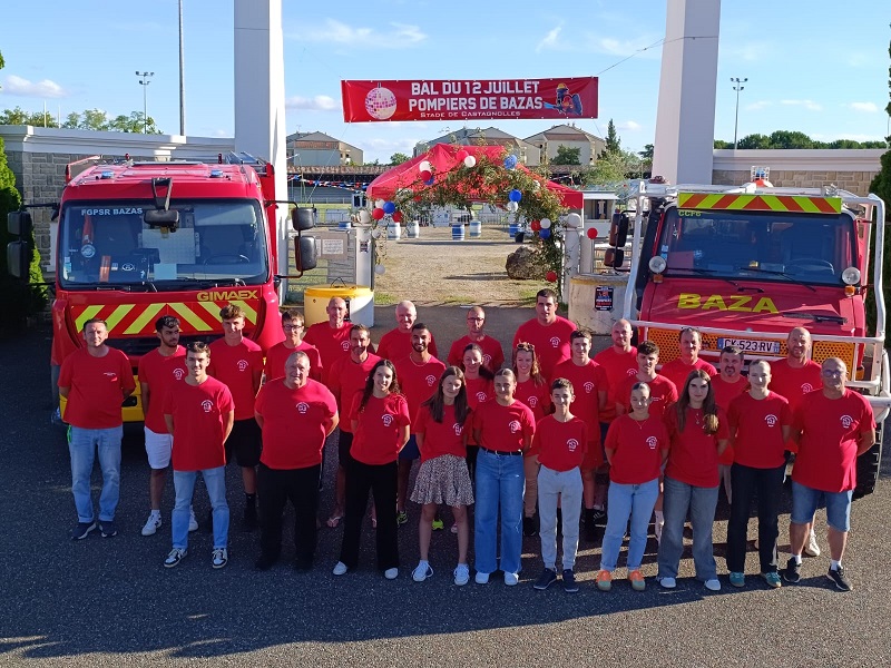 Sainte-Barbe et Téléthon des Pompiers de Bazas CDC du Bazadais