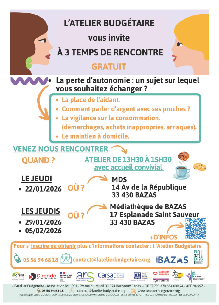 Perte d'autonomie, parlons-en ! CDC du Bazadais