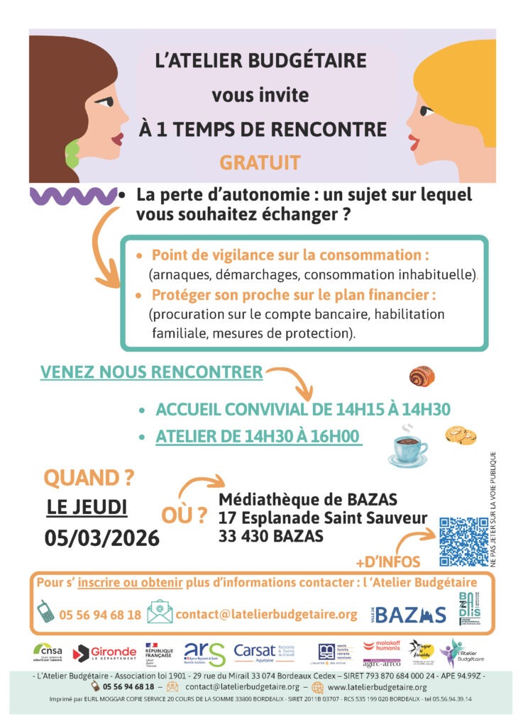 Perte d'autonomie, parlons-en ! CDC du Bazadais