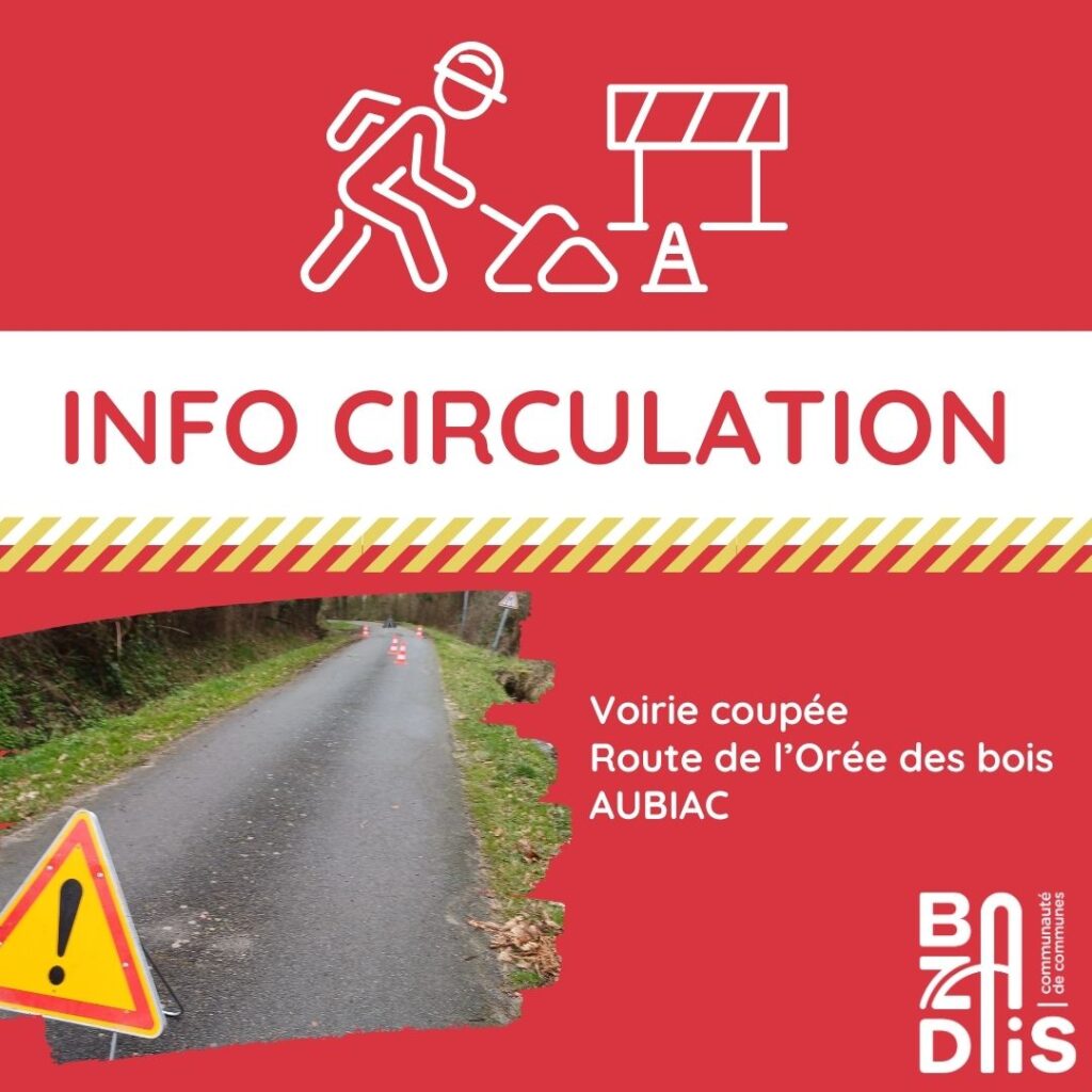 Info circulation CDC du Bazadais