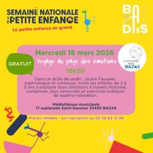 Une semaine dédiée à la petite enfance CDC du Bazadais