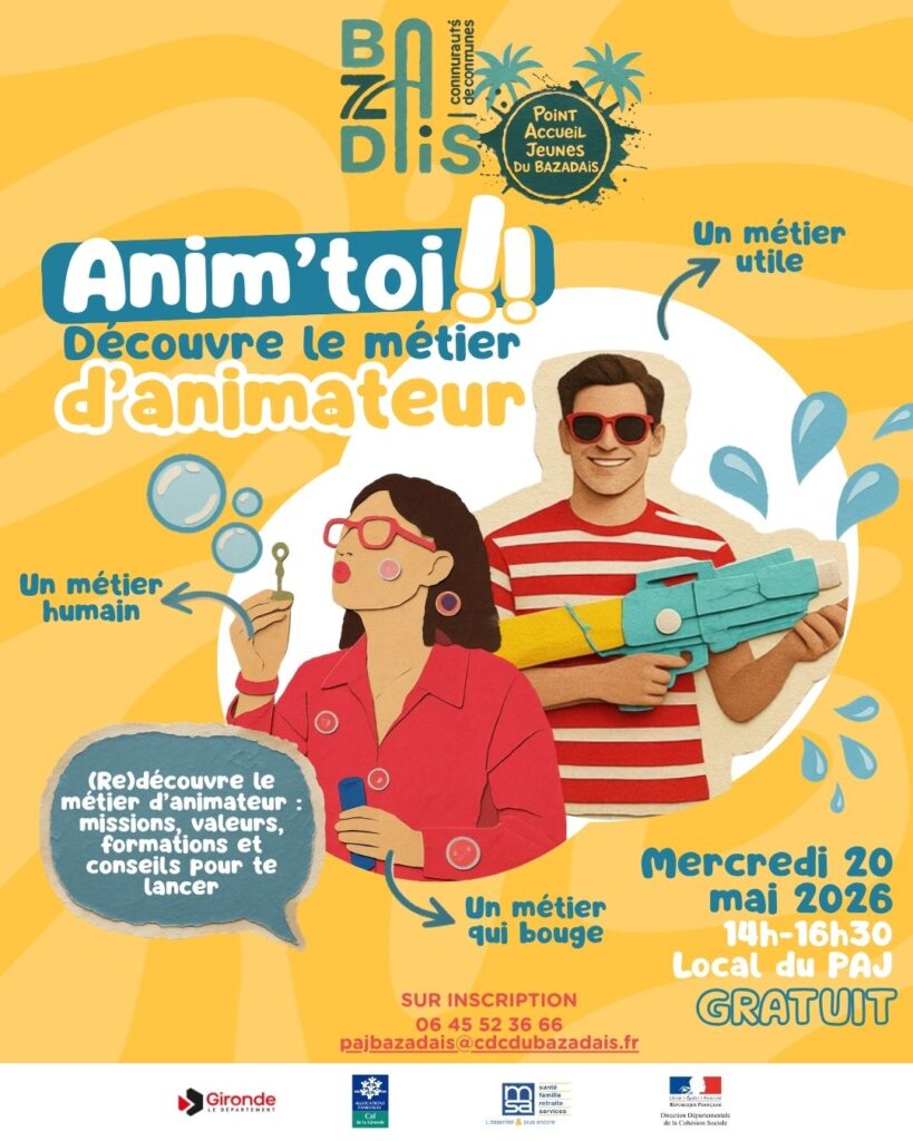 "Anim’toi !" : le métier d’animateur CDC du Bazadais