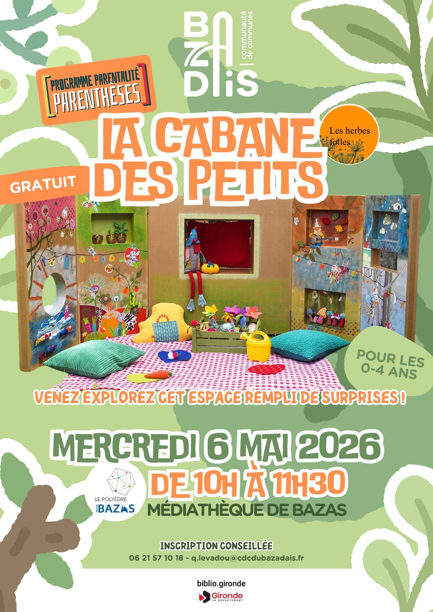 Explorez la cabane des petits ! CDC du Bazadais