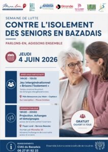 Parlons isolement social des séniors CDC du Bazadais