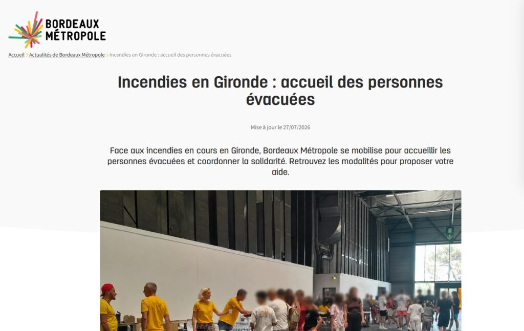 Incendies : le Bazadais se mobilise CDC du Bazadais