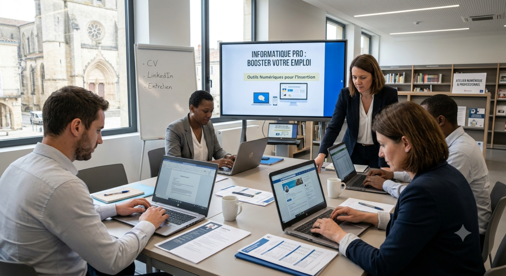 Atelier d'informatique - Optimiser ses compétences numériques pour l'emploi CDC du Bazadais Atelier d'informatique - Optimiser ses compétences numériques pour l'emploi CDC du Bazadais