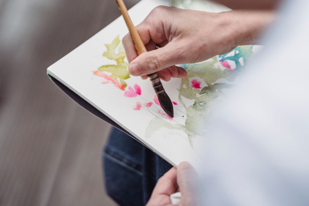 Atelier d'aquarelle par Isabelle Beccia CDC du Bazadais