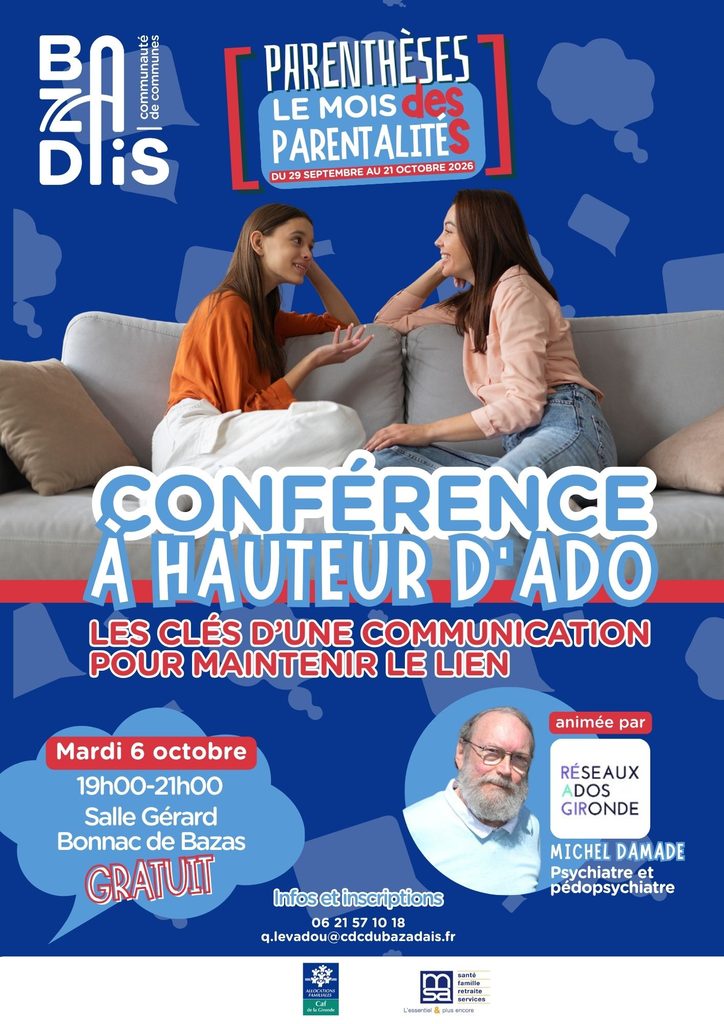 Le mois des parentalités 2026 CDC du Bazadais