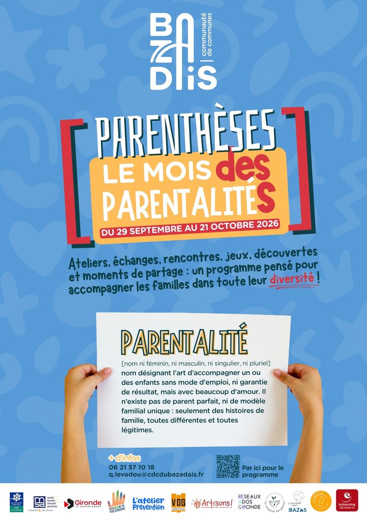 Le mois des parentalités 2026 CDC du Bazadais