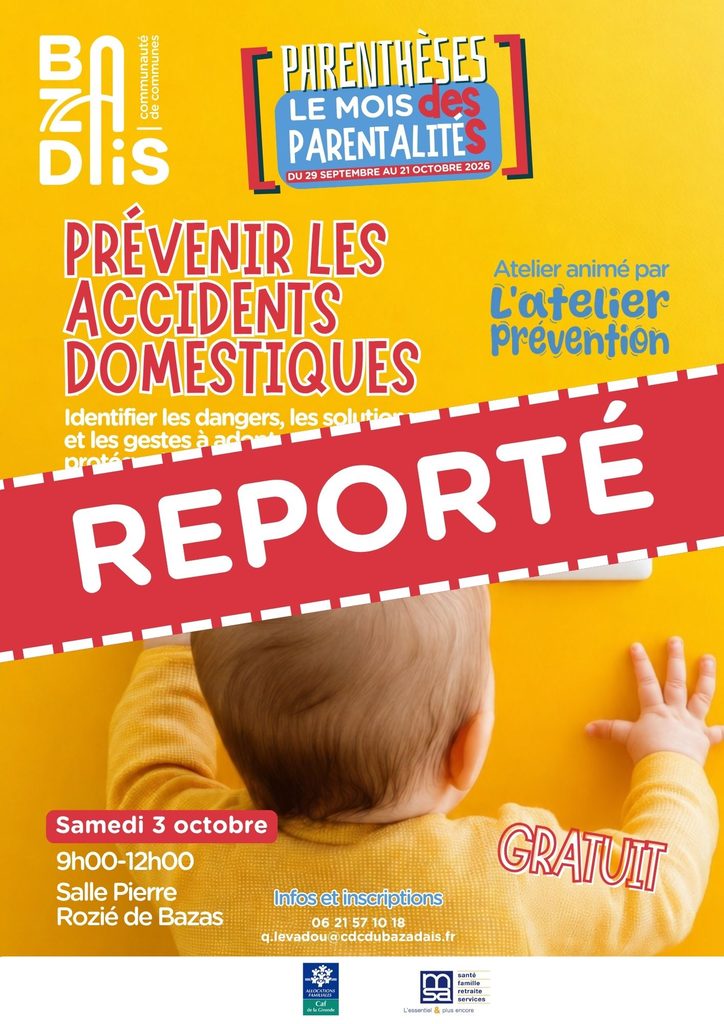 Le mois des parentalités 2026 CDC du Bazadais